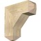 Ekena Millwork Traditional Craftsman Rough Sawn Bracket, Douglas Fir, 6"W x 18"D x 18"H BKT06X18X18TRA04RDF - alternate 1